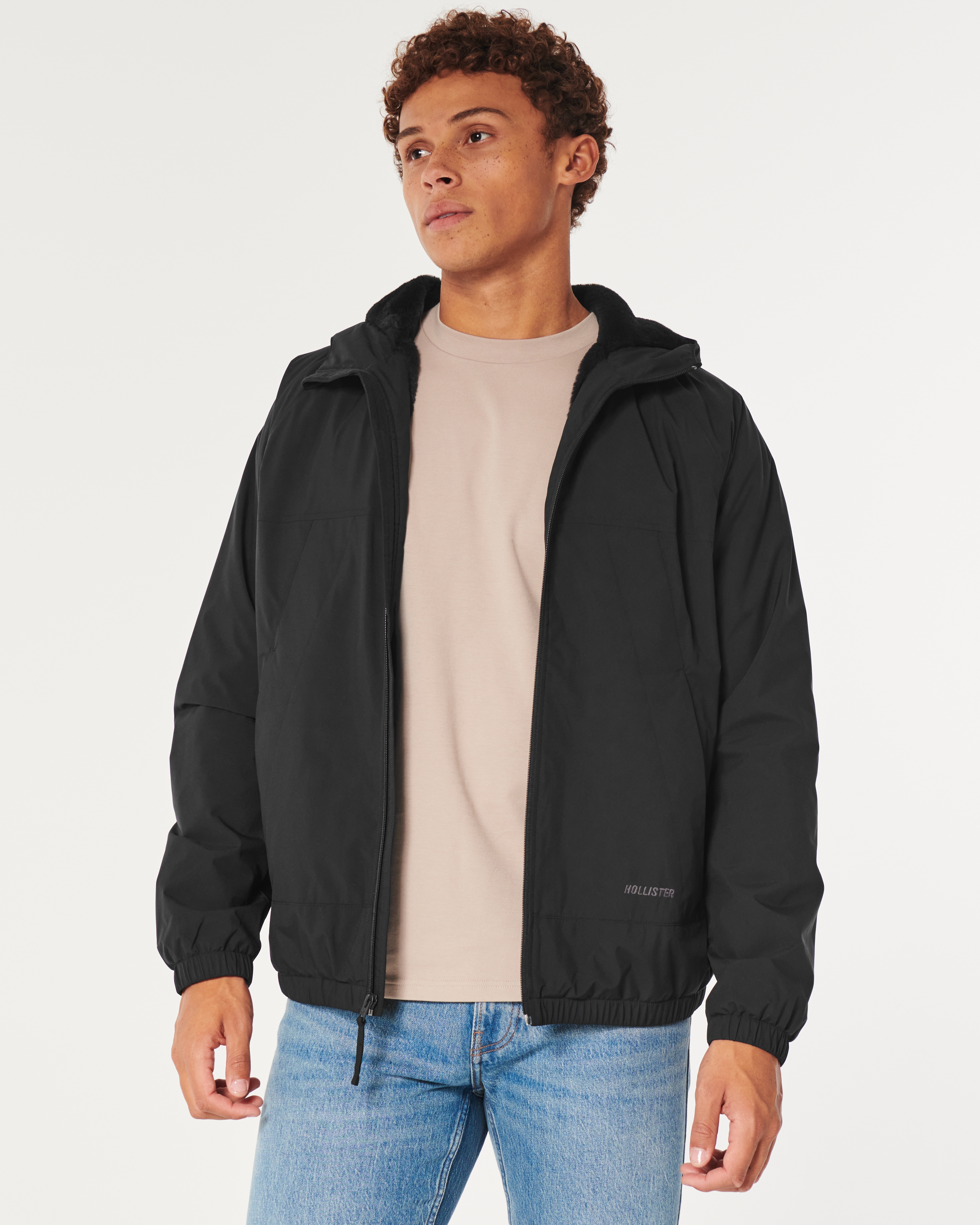 Hollister All-Weather Fleece Lined Jacket ($90) ❤ liked on