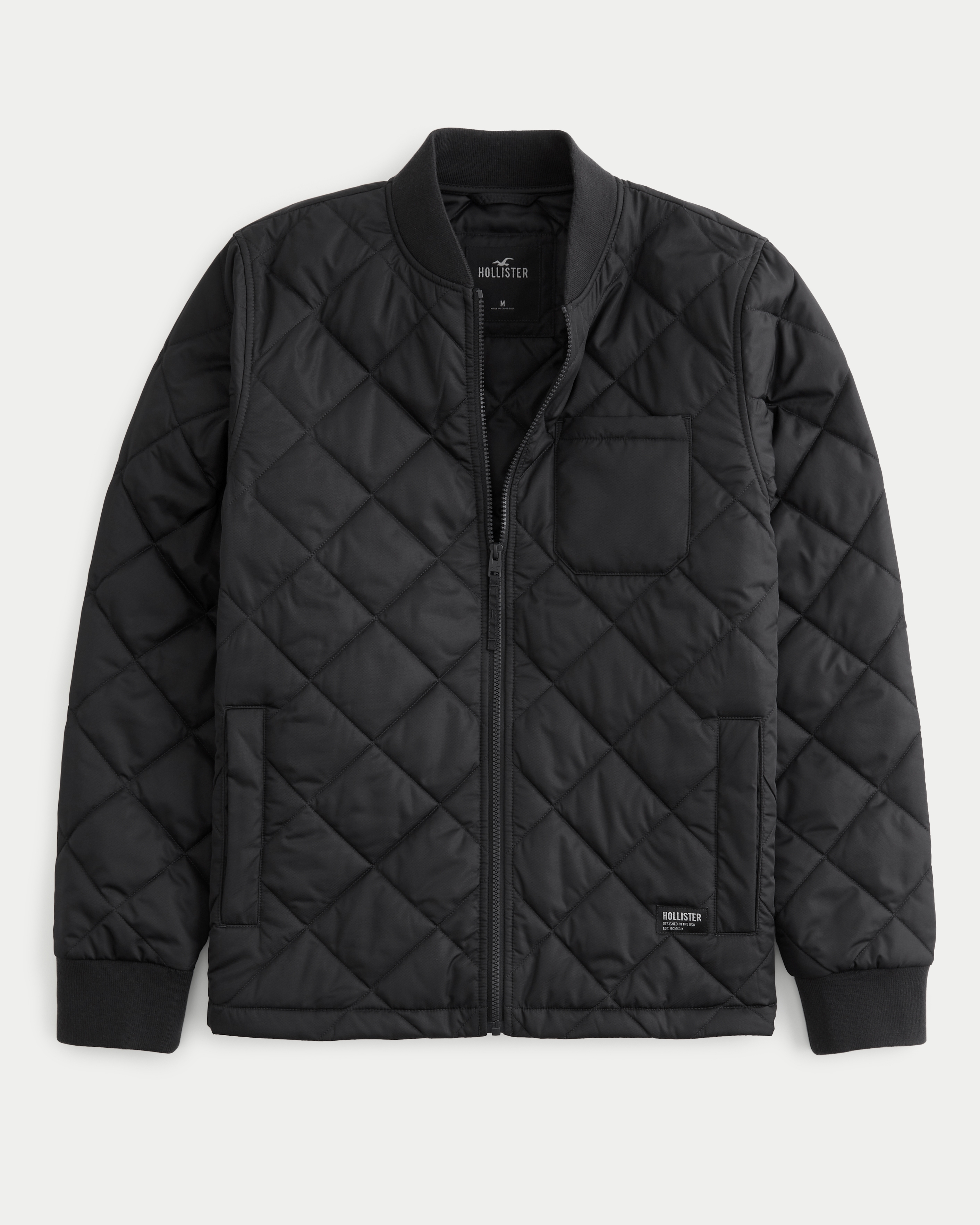 Hollister quilted jacket on sale