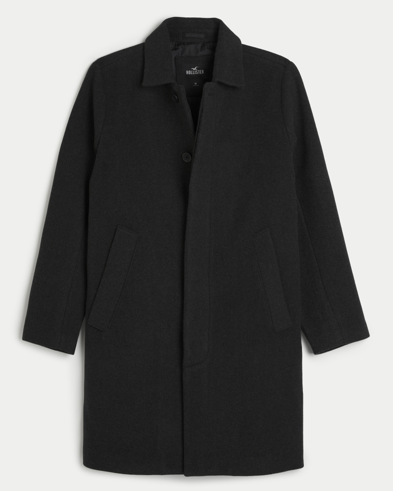 Wool blend on sale coat hollister