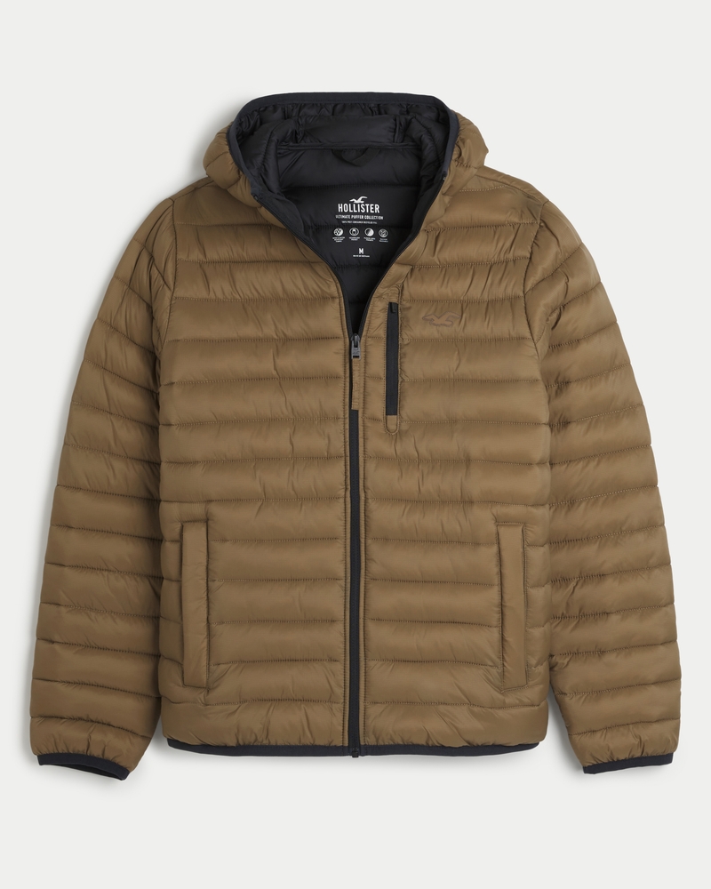 Hollister puffer deals jacket