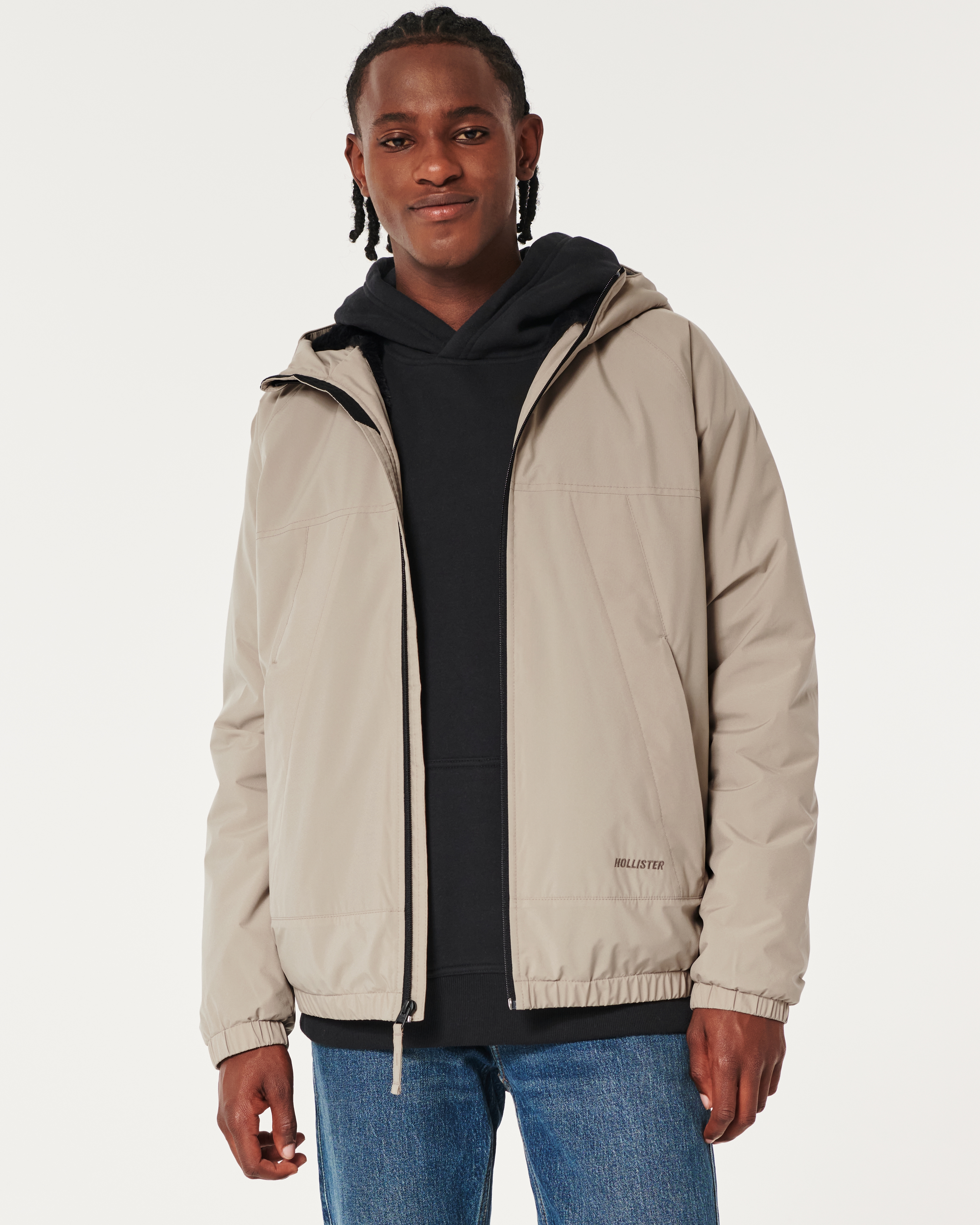 All weather hooded clearance jacket