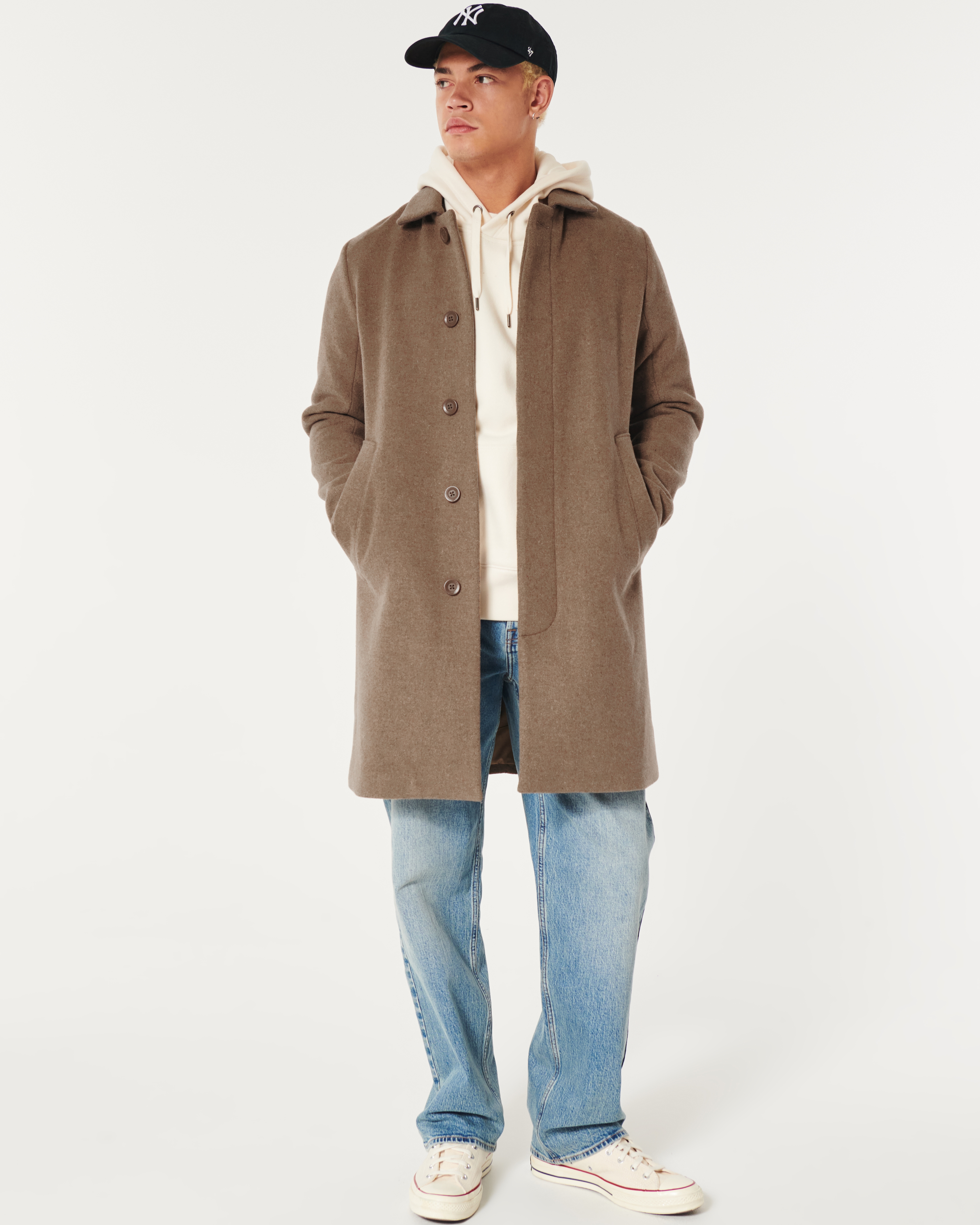 Wool blend best sale coat hollister