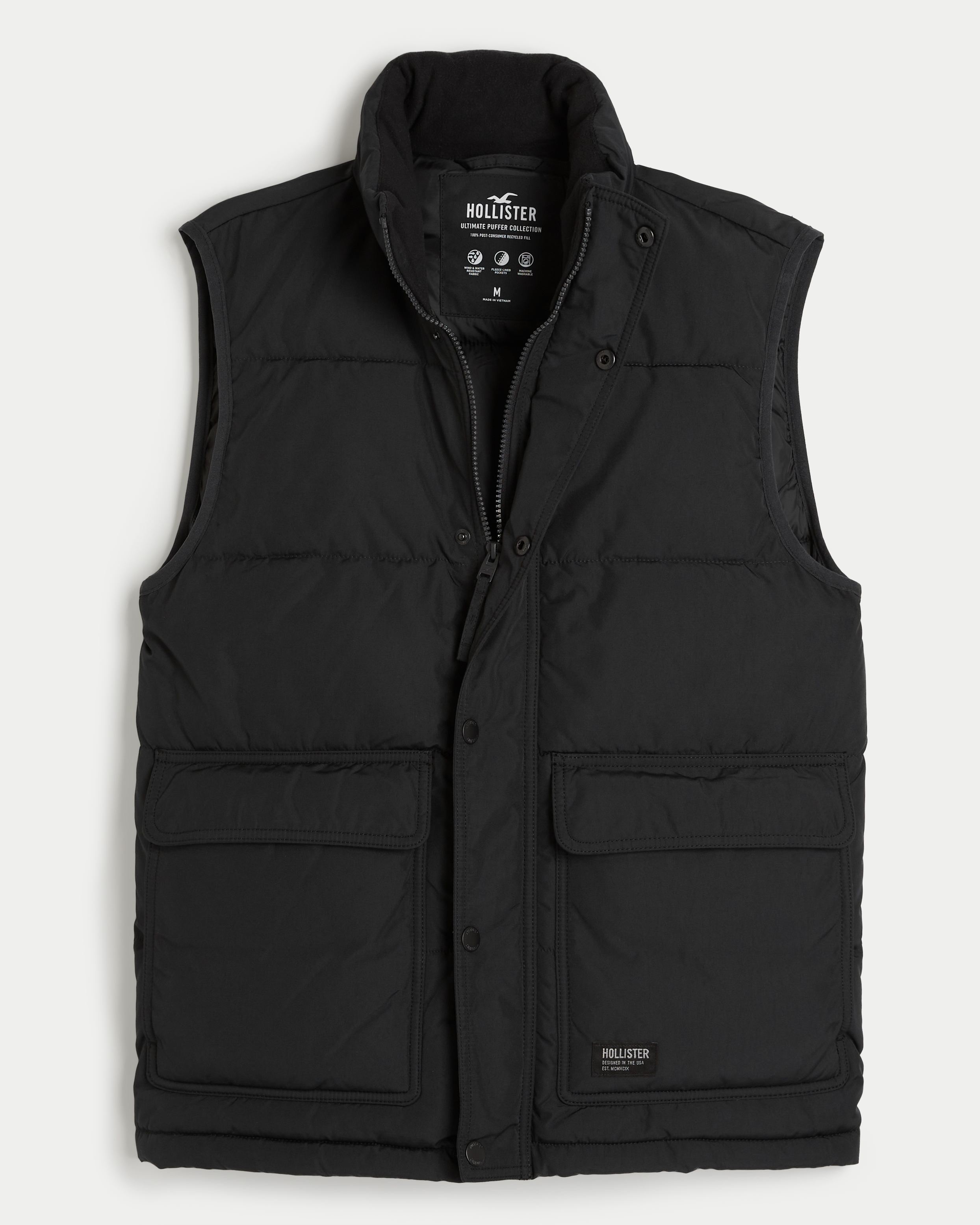 Puffer jackets shop hollister