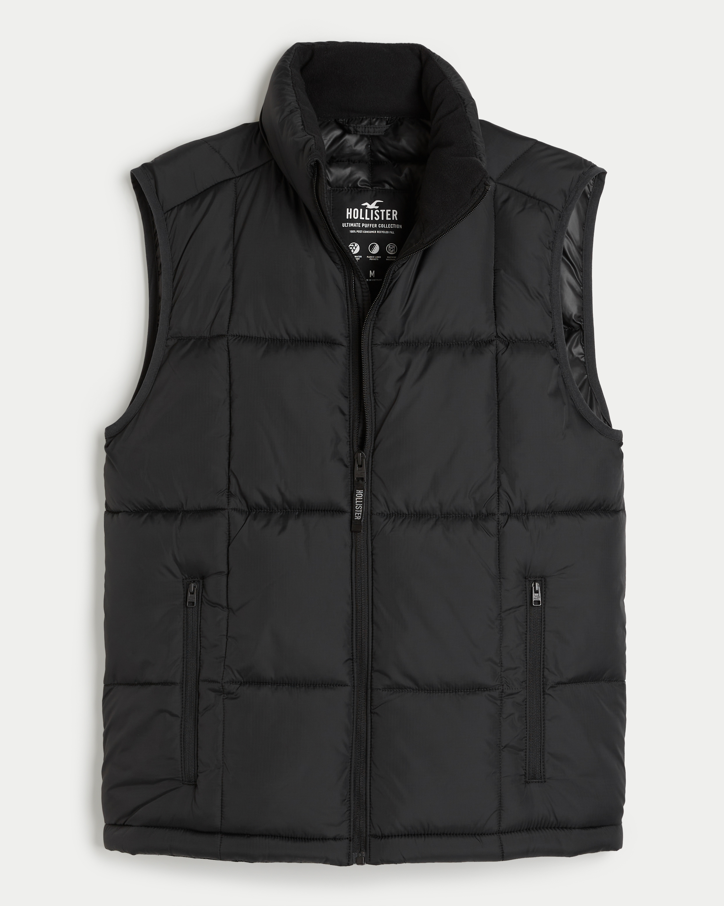 Hollister, Jackets & Coats, Near New Hollister Black Puffer Jacket