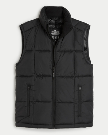 Hollister sleeveless on sale jacket