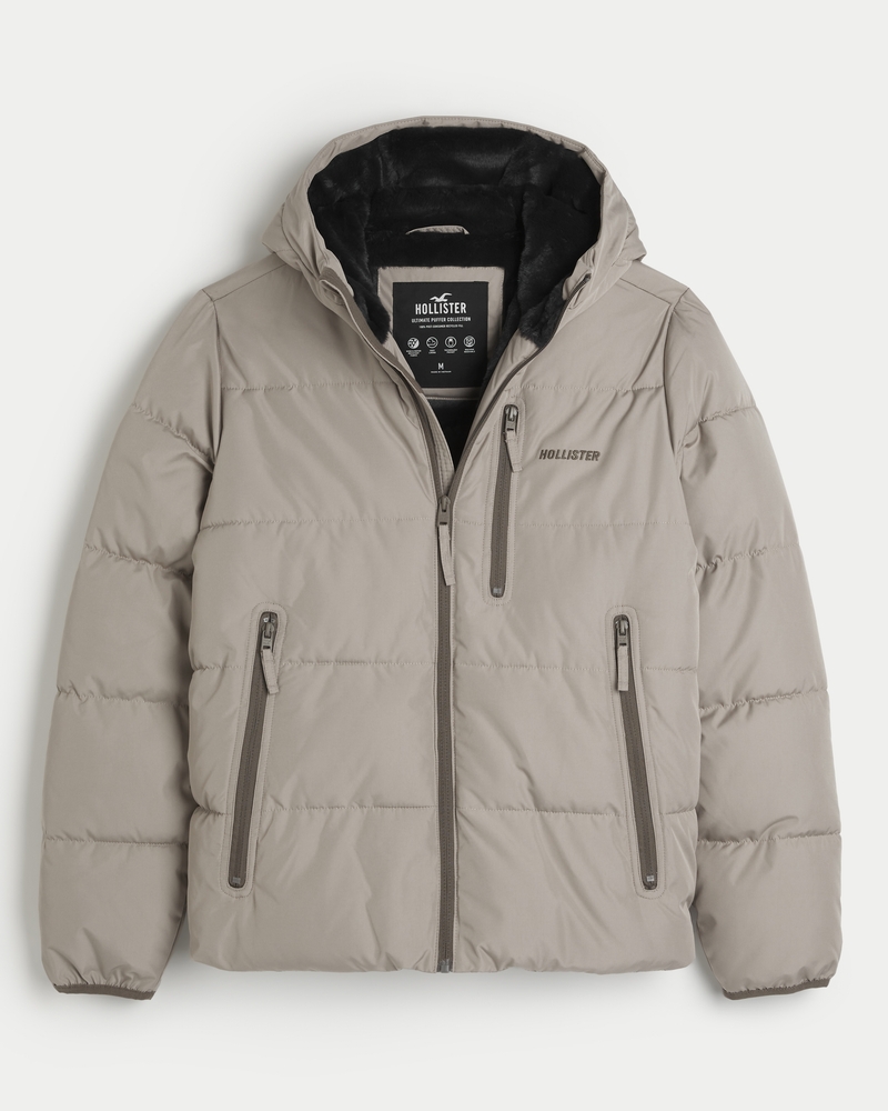 Stay Warm in Style with this Hollister Winter Puffer Jacket