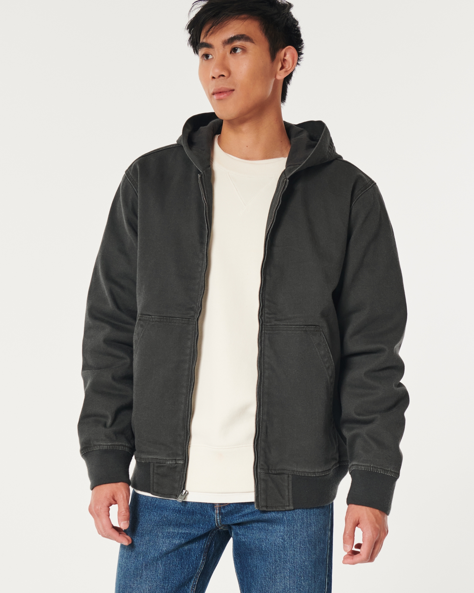 Men's Hooded Workwear Bomber Jacket