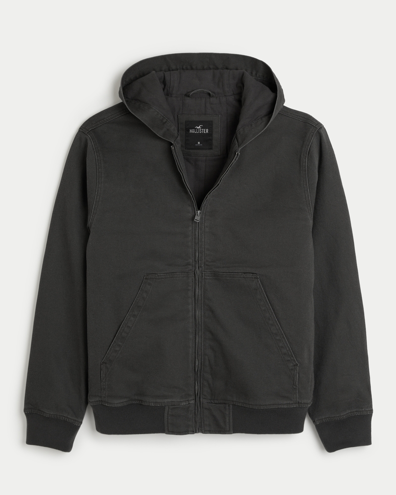 Hollister hooded bomber jacket new arrivals