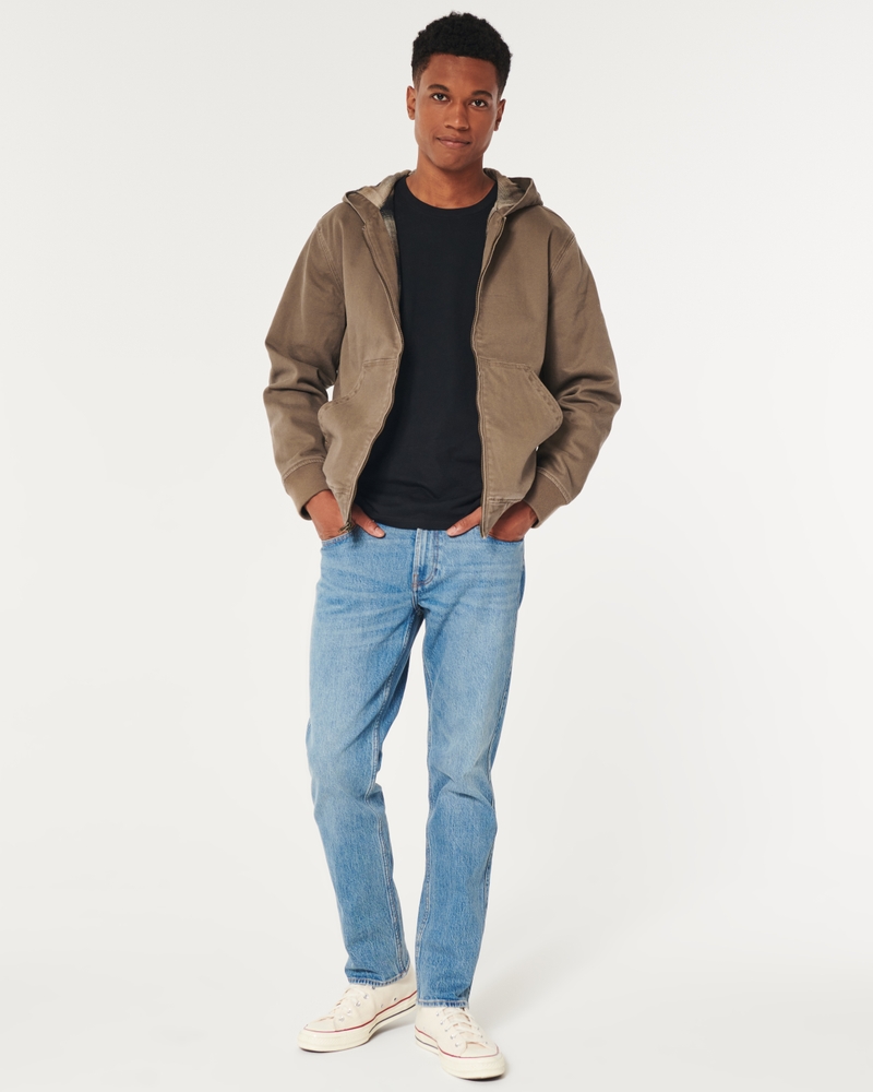 Hooded Workwear Bomber Jacket