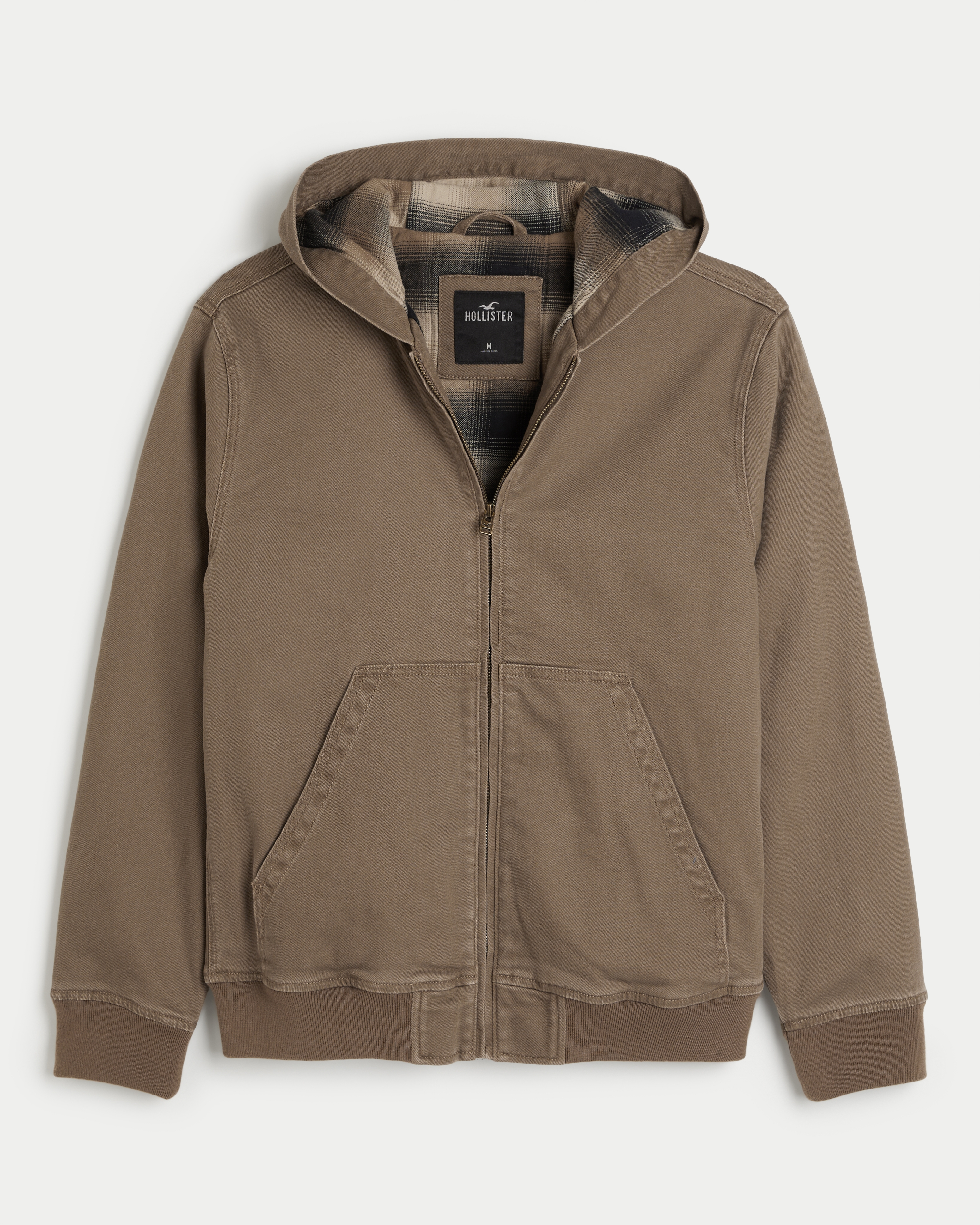 Hooded bomber 2025 jacket hollister