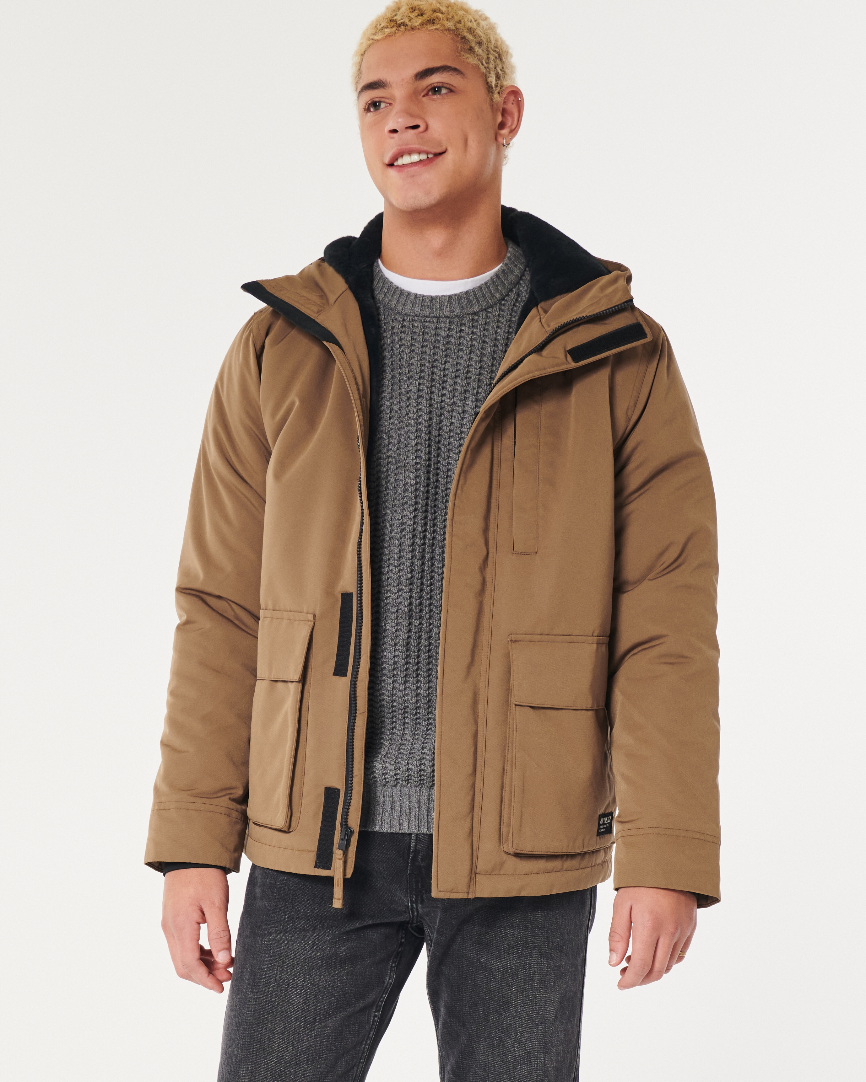 Hollister mens store winter coats