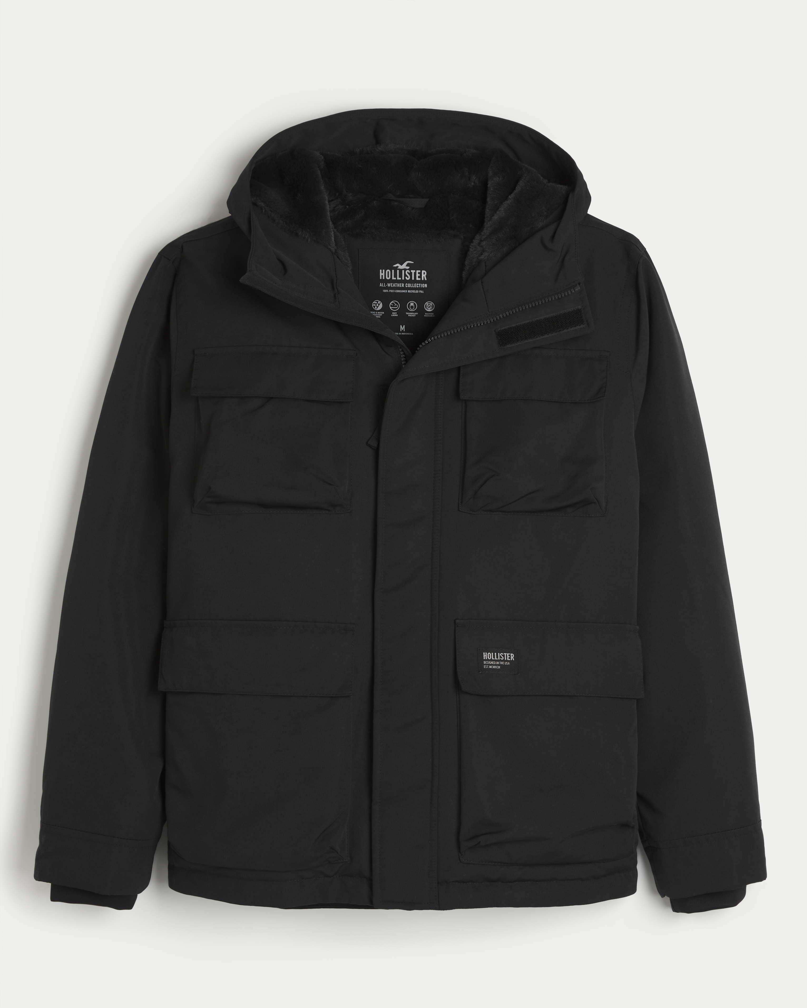 Hollister winter coats sale mens