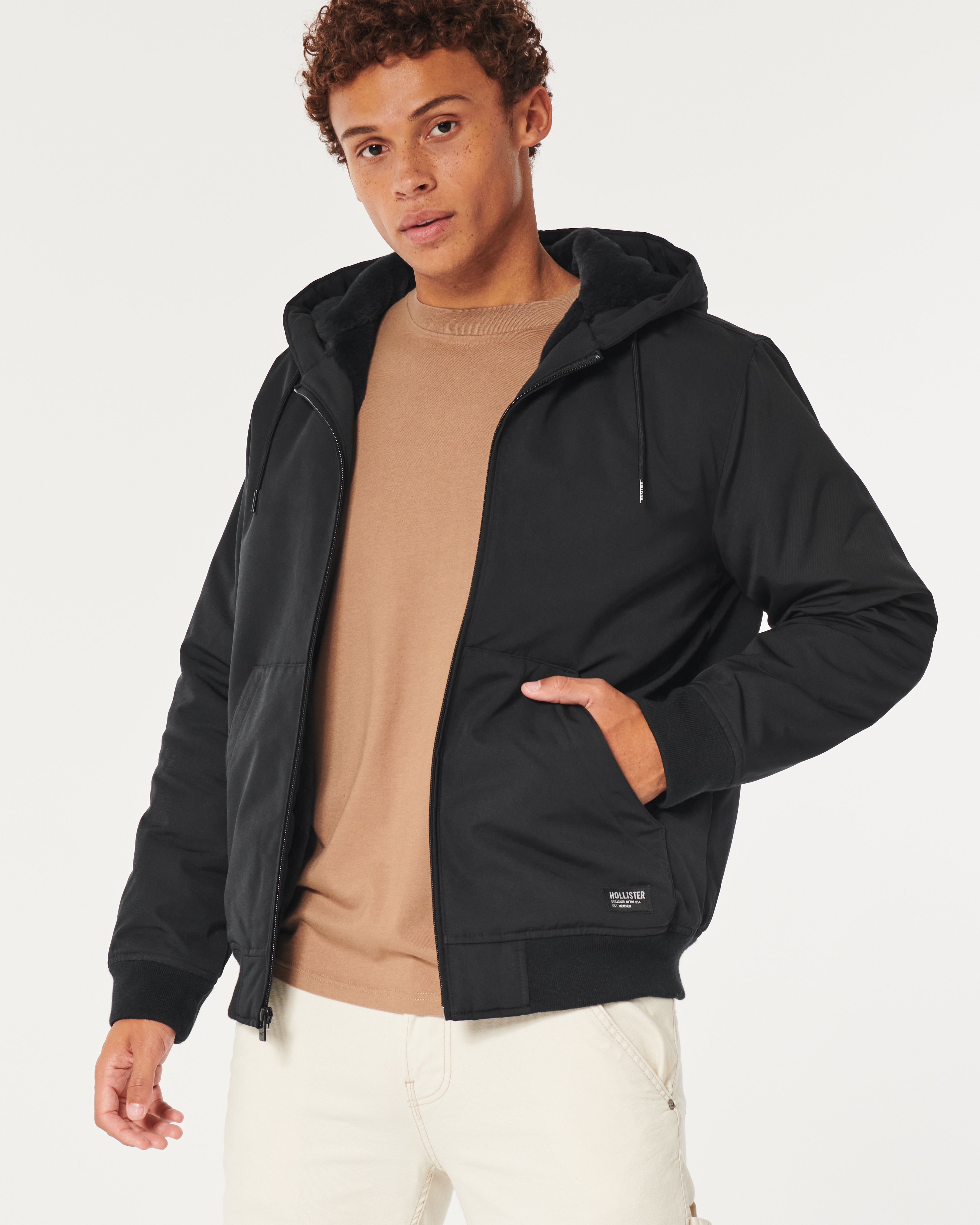 Hollister bomber coat sale