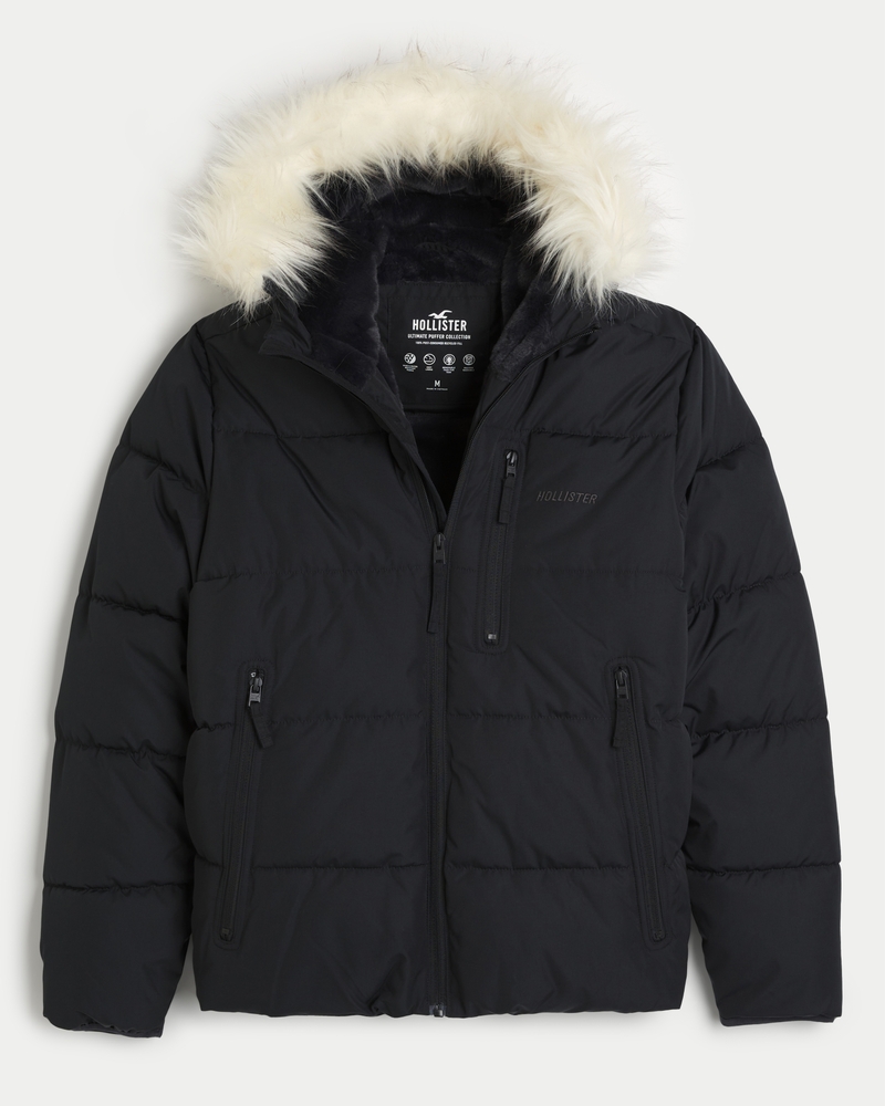 Hollister Co. Hooded Coats & Jackets