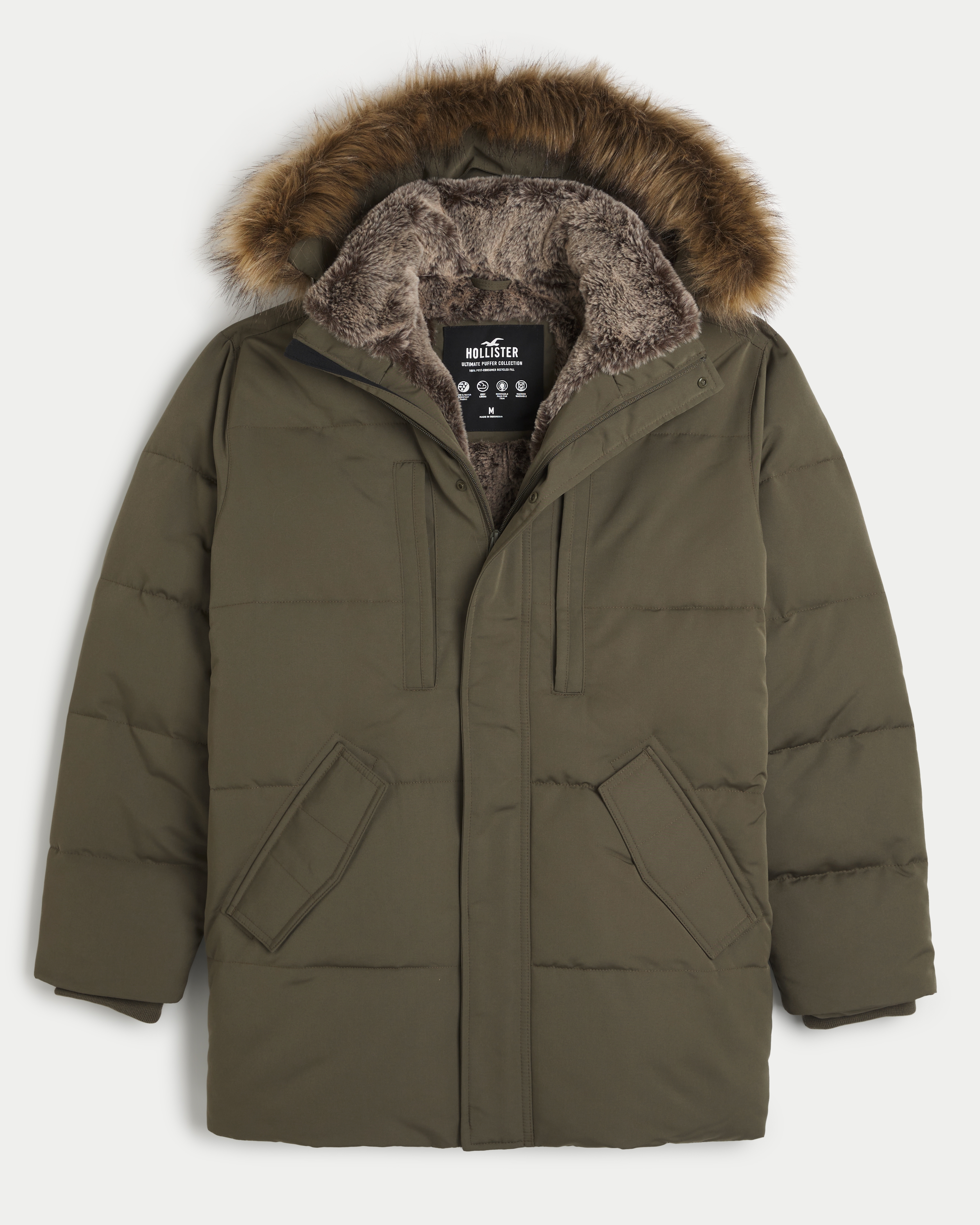 Hollister parka deals mens