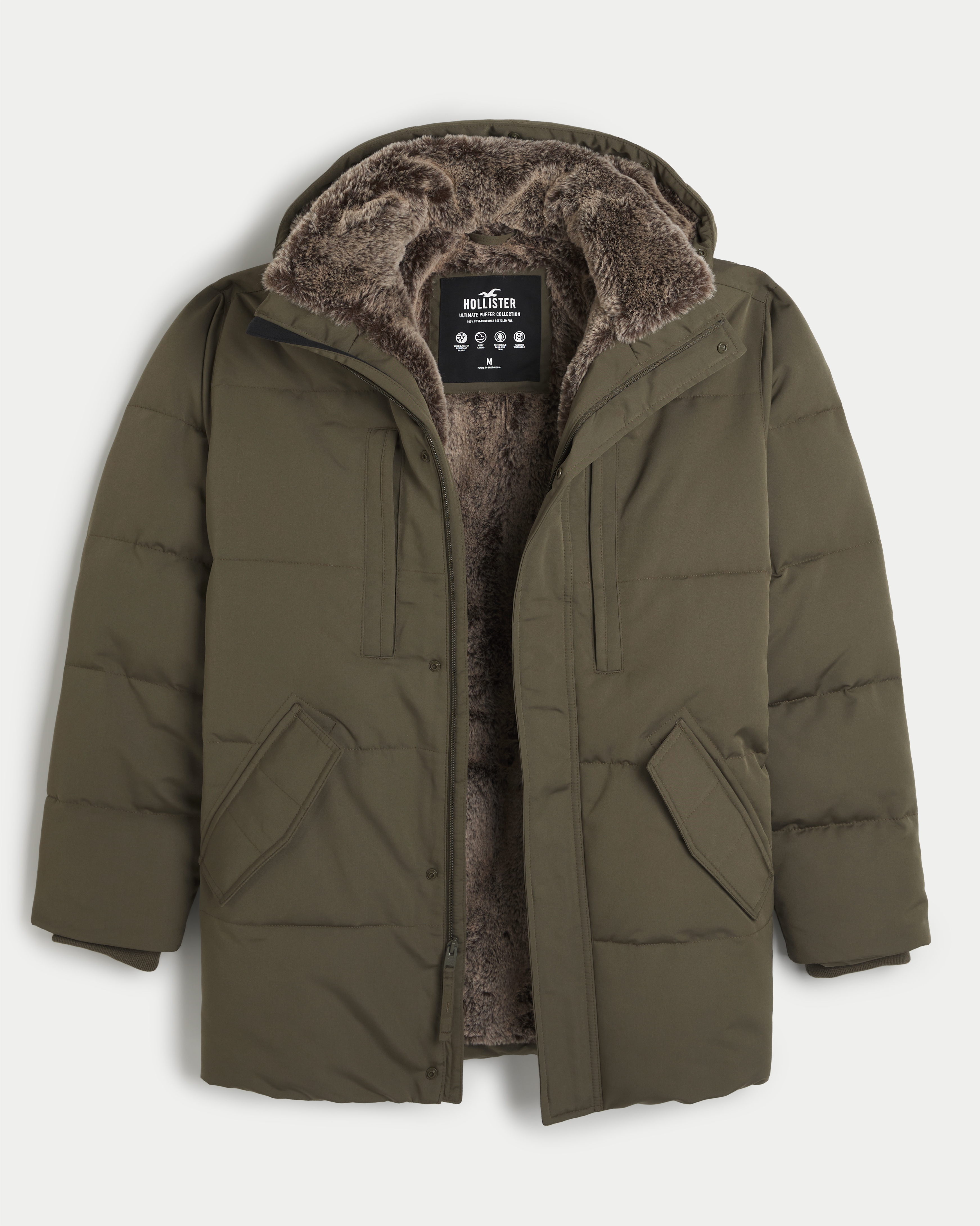 Hollister mens hot sale winter coats