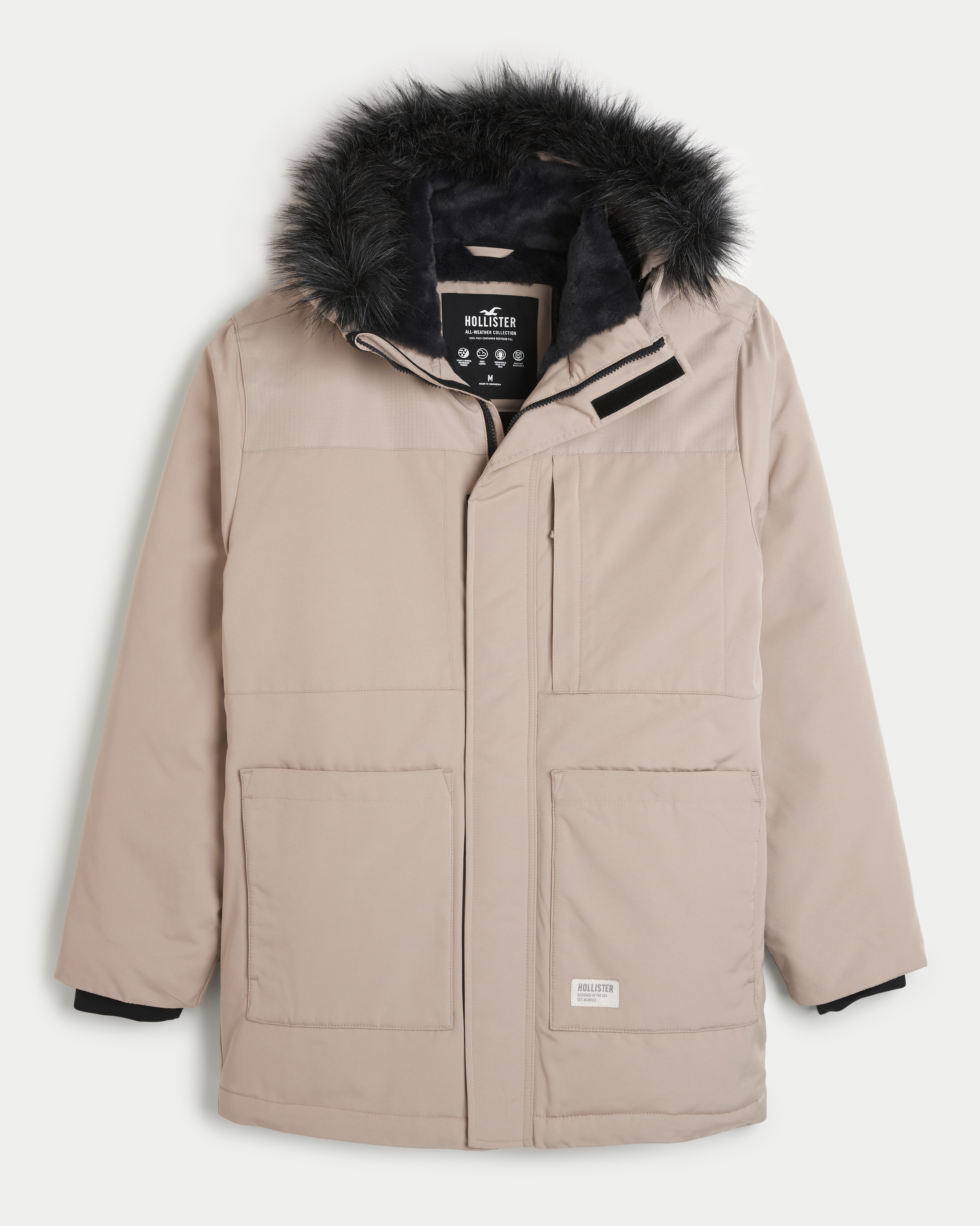 Hollister coastal store trail parka