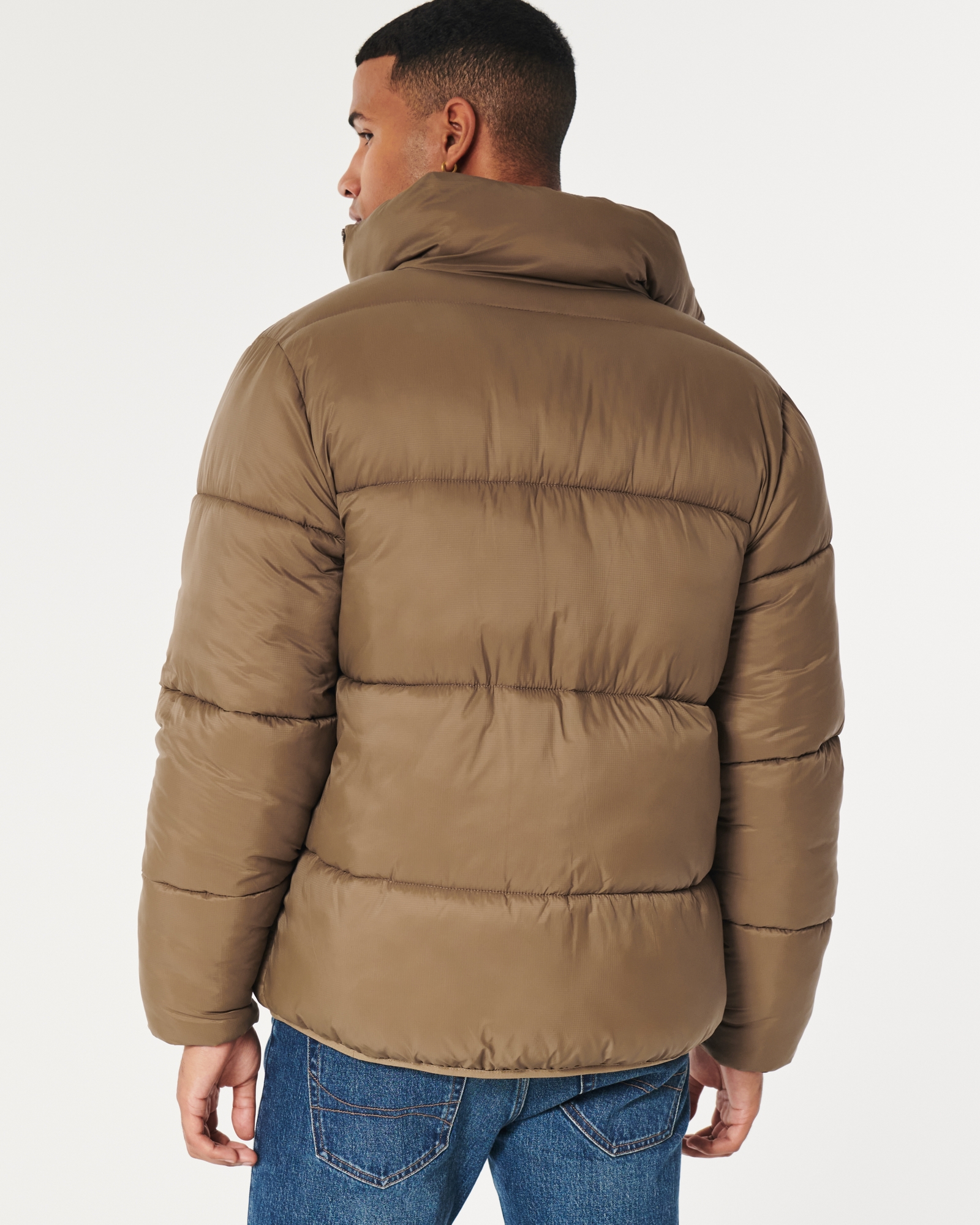 NWT HOLLISTER MEN'S ULTIMATE REVERSIBLE PUFFER JACKET, Sizes L / XL, $120