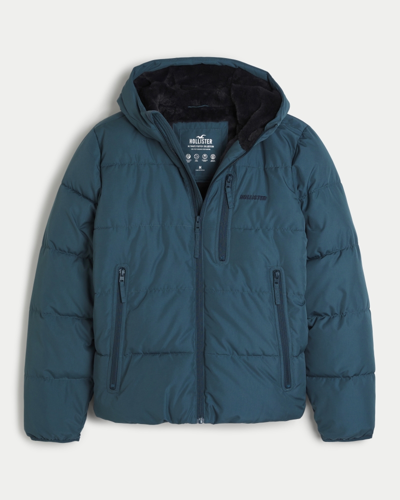 Puffer jacket shop mens hollister