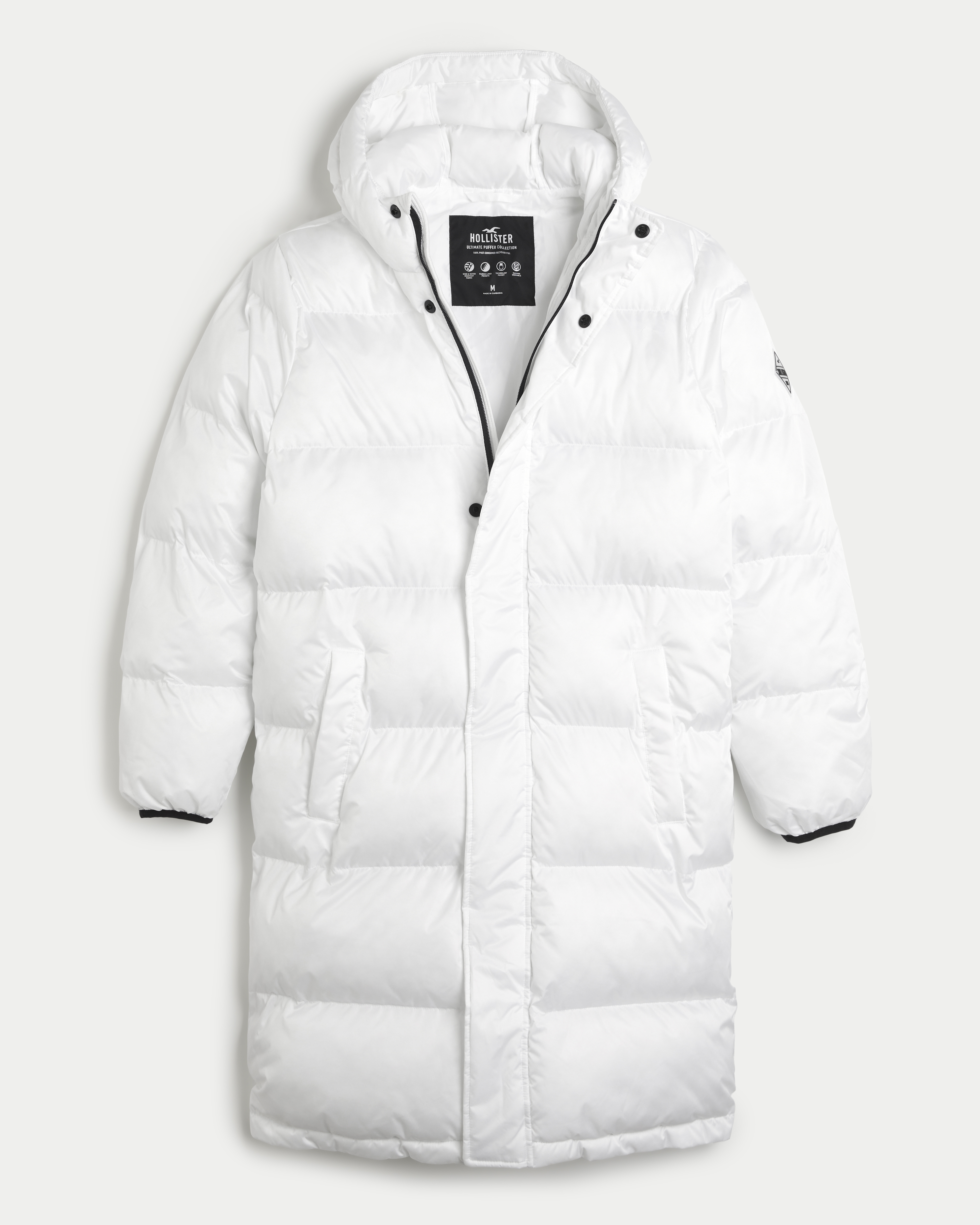 Hollister white hotsell puffer jacket