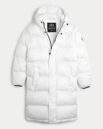 Hollister white on sale coat