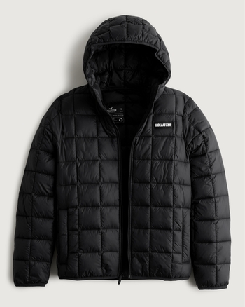 Hollister hooded all weather jacket in navy