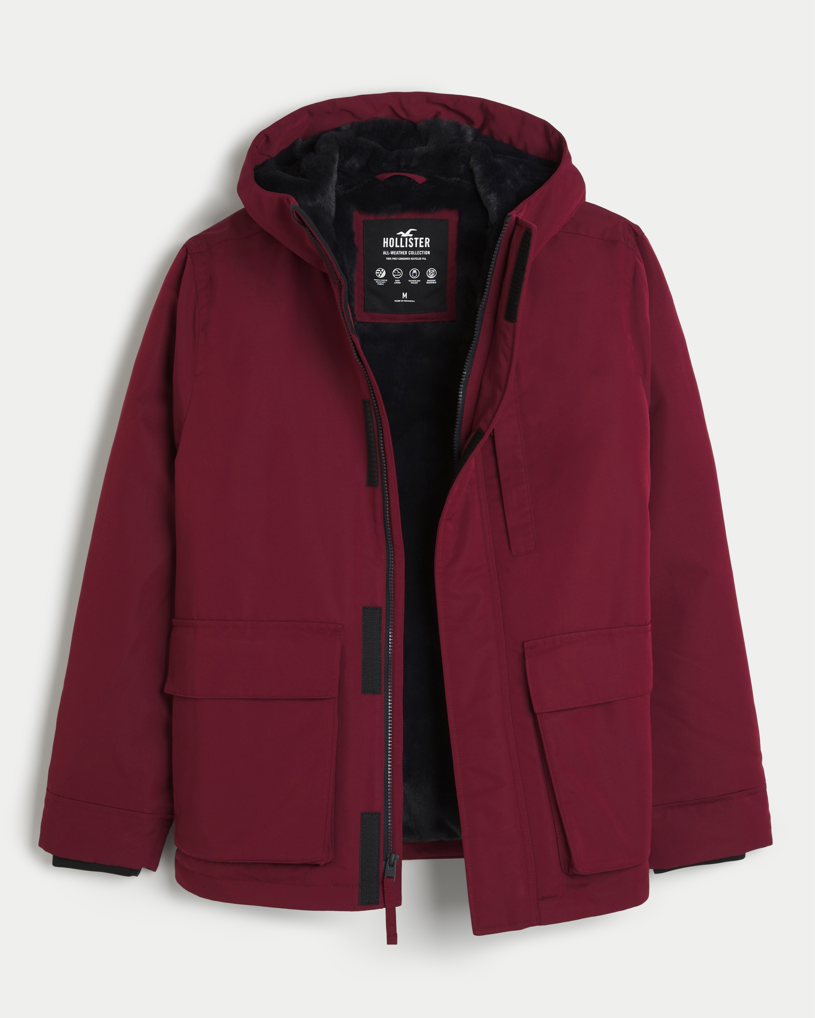 Hollister waterproof hot sale coats