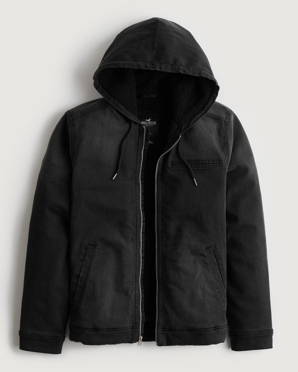 Hollister sherpa lined clearance coat