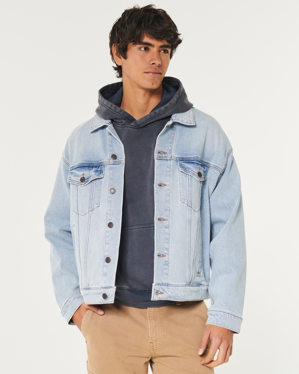 Hollister veste en jean hot sale