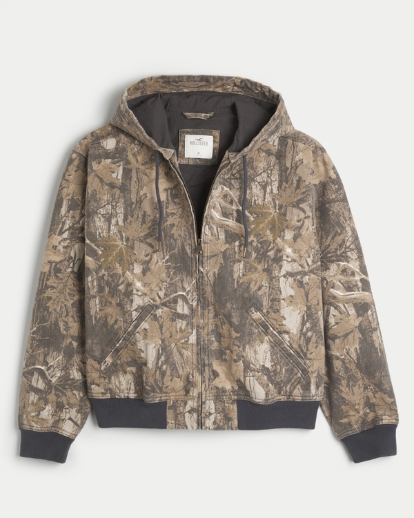 Hollister All Weather Camo Jacket Gray Size M - $35 (61% Off Retail) - From  Mika