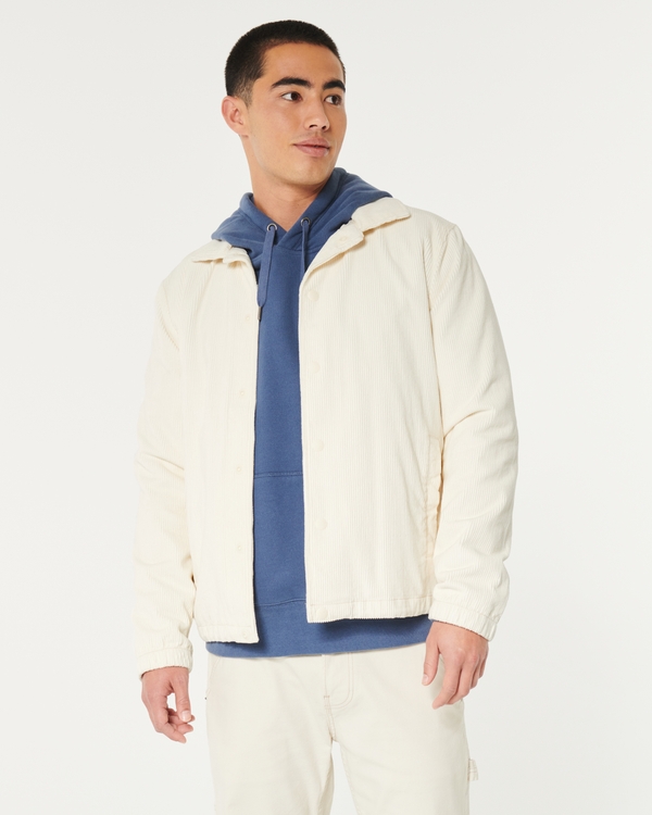 Hollister on sale windbreaker white