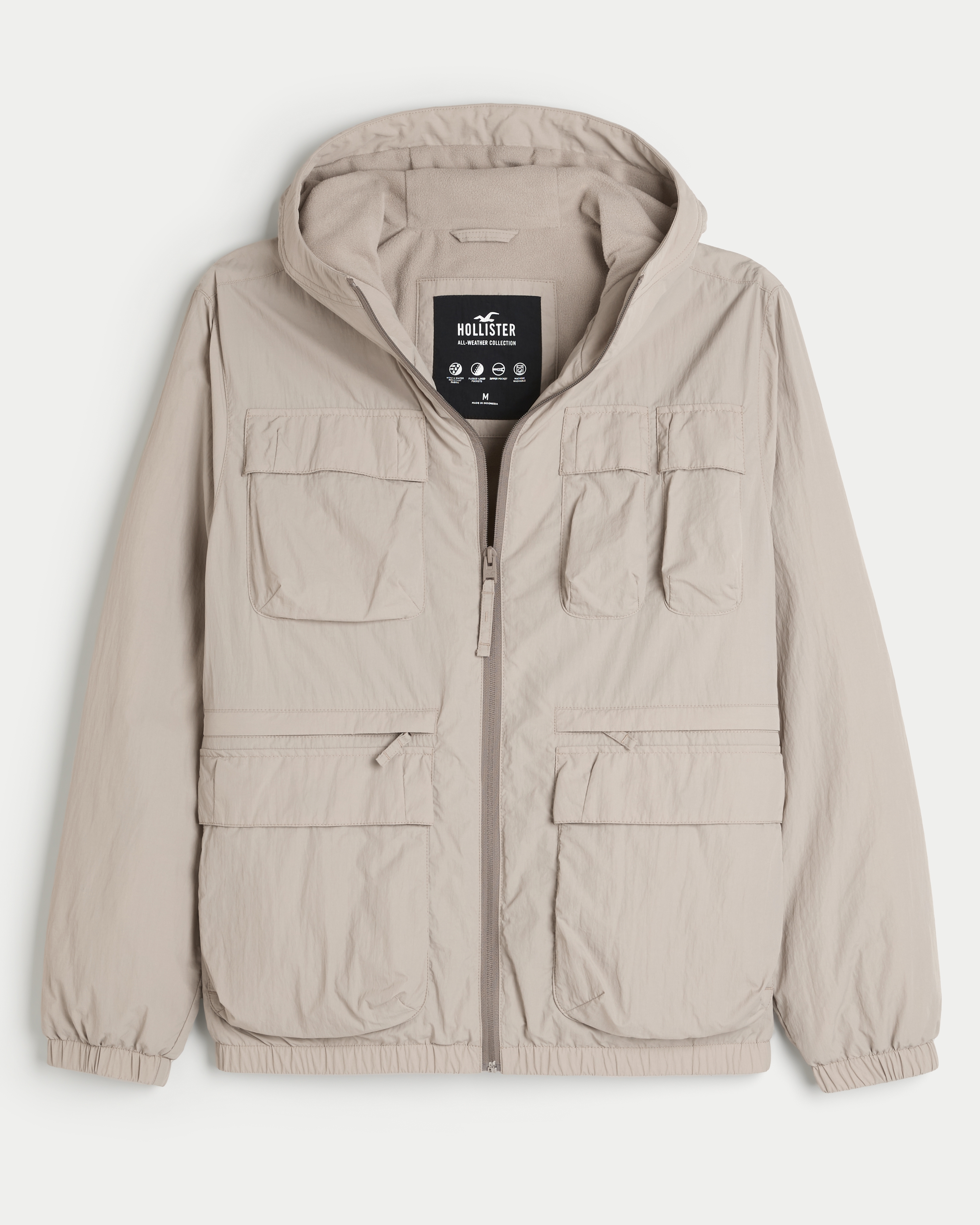 Hollister all hot sale weather jacket