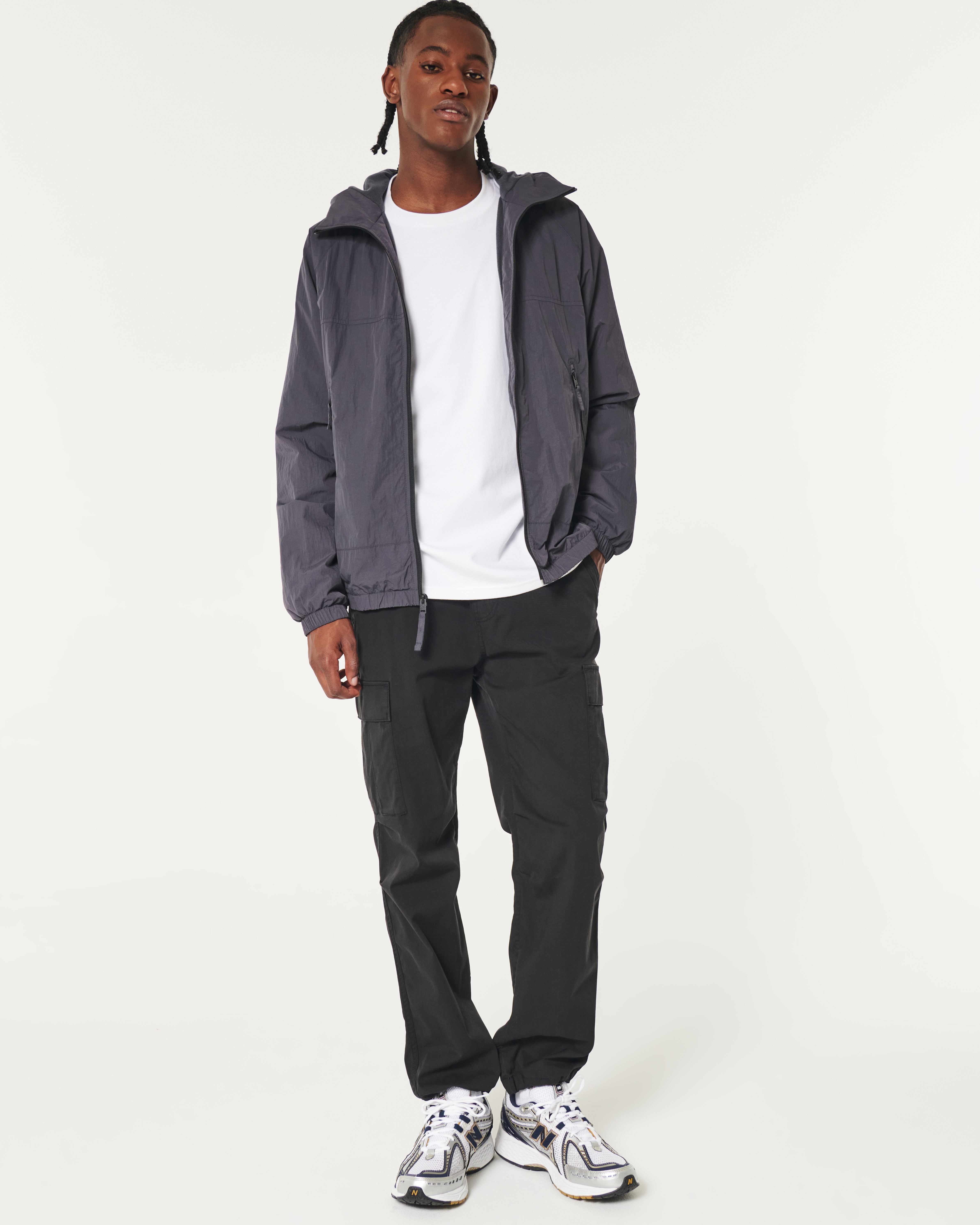 Hollister Fleece-Lined All-Weather Zip-Up Jacket