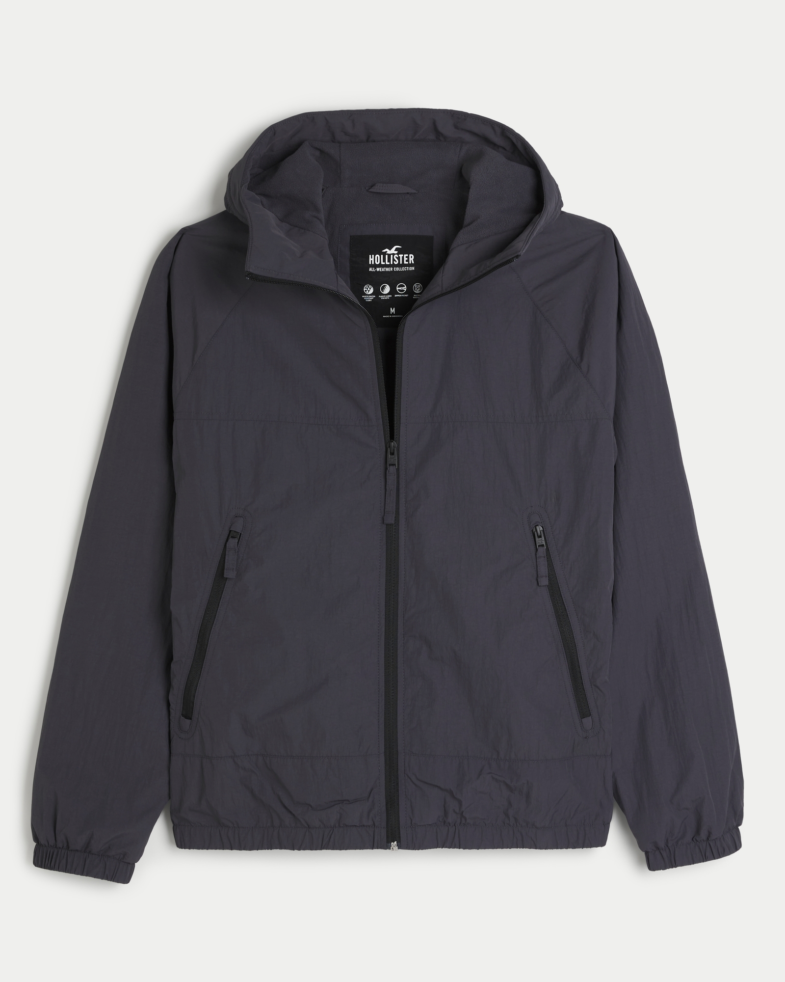Men's Fleece-Lined All-Weather Zip-Up Jacket, Men's Clearance
