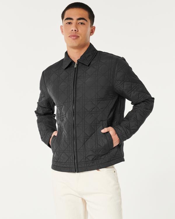 Quilted Zip-Up Jacket