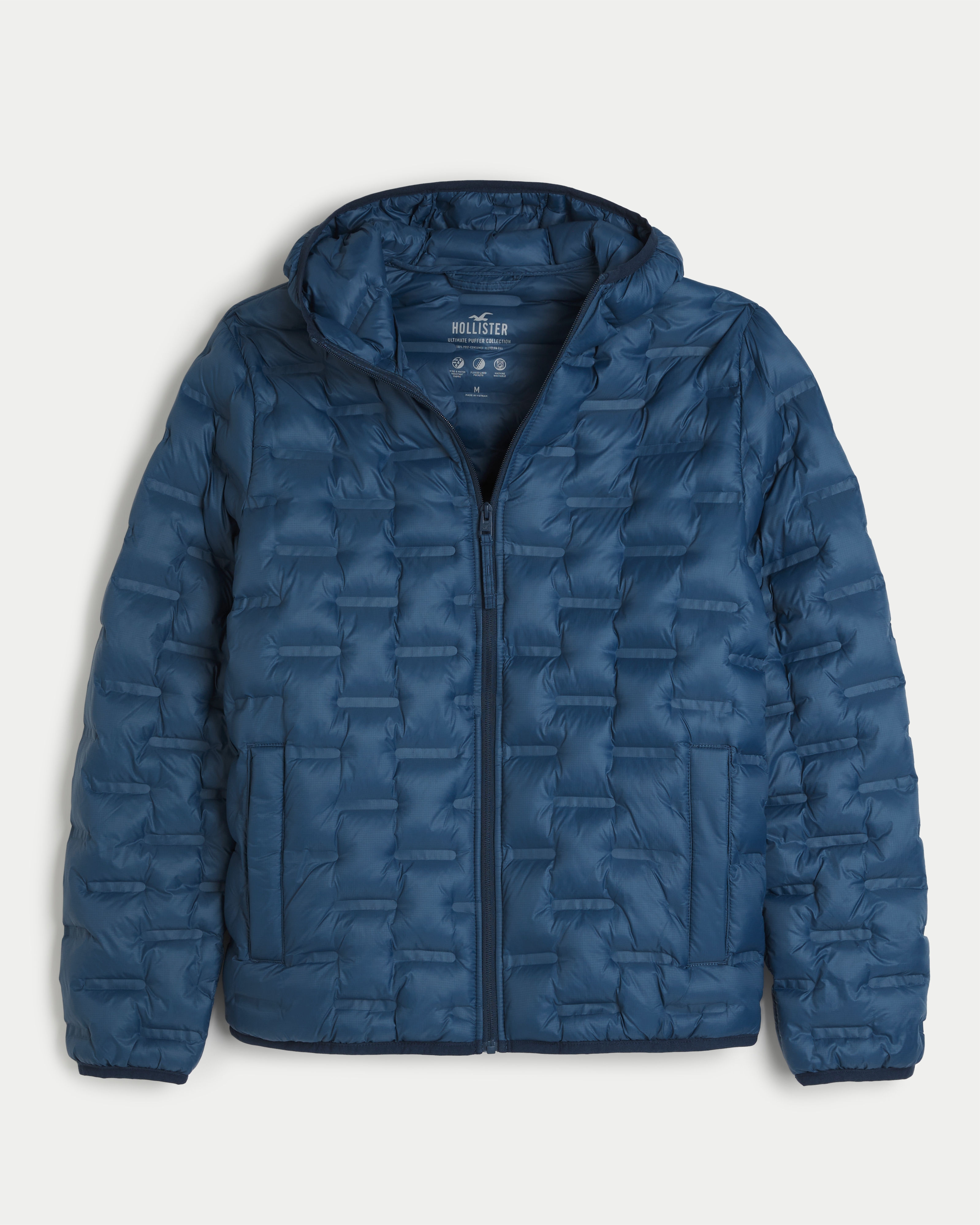 Hollister down clearance jackets