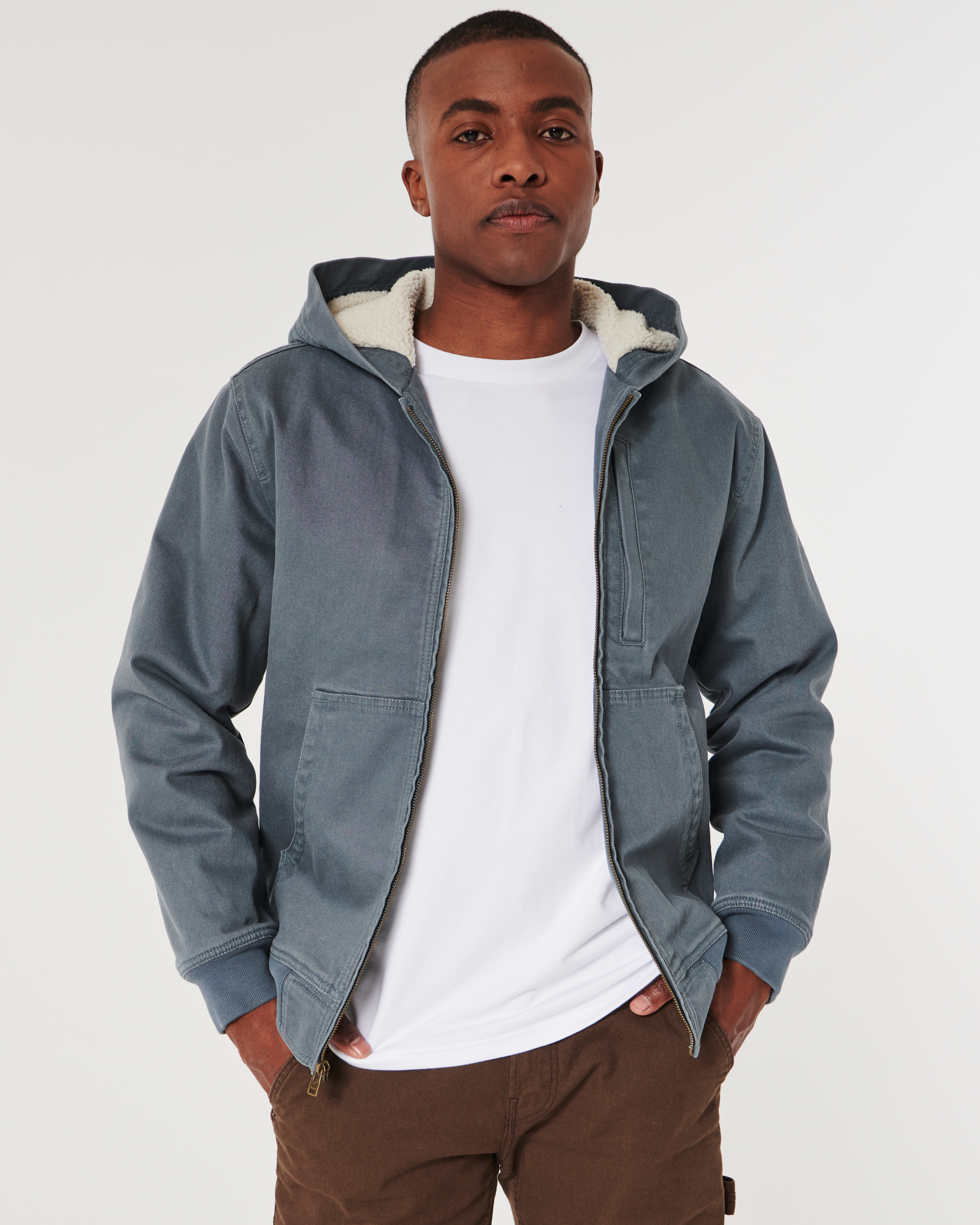 Hooded workwear hot sale jacket