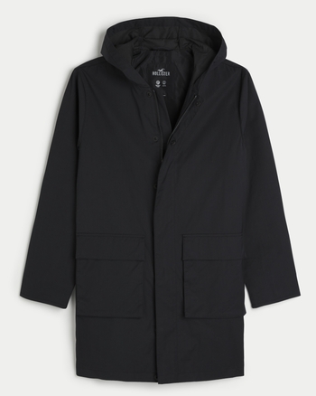 Hollister hotsell hooded raincoat