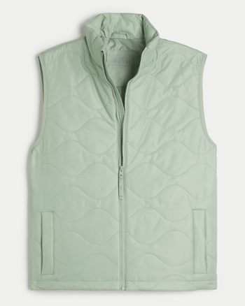 Hommes Doudoune sans manches a matelassage ondule Hommes Reductions HollisterCo