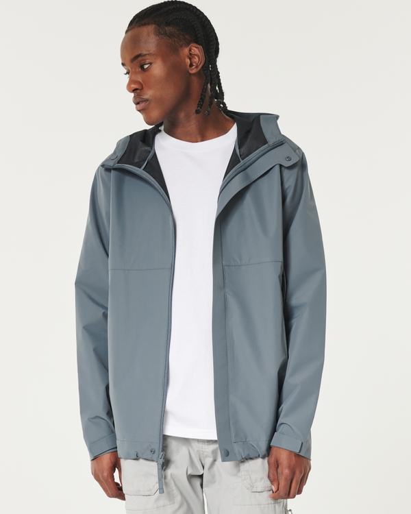 Hooded All-Weather Jacket, Dark Slate