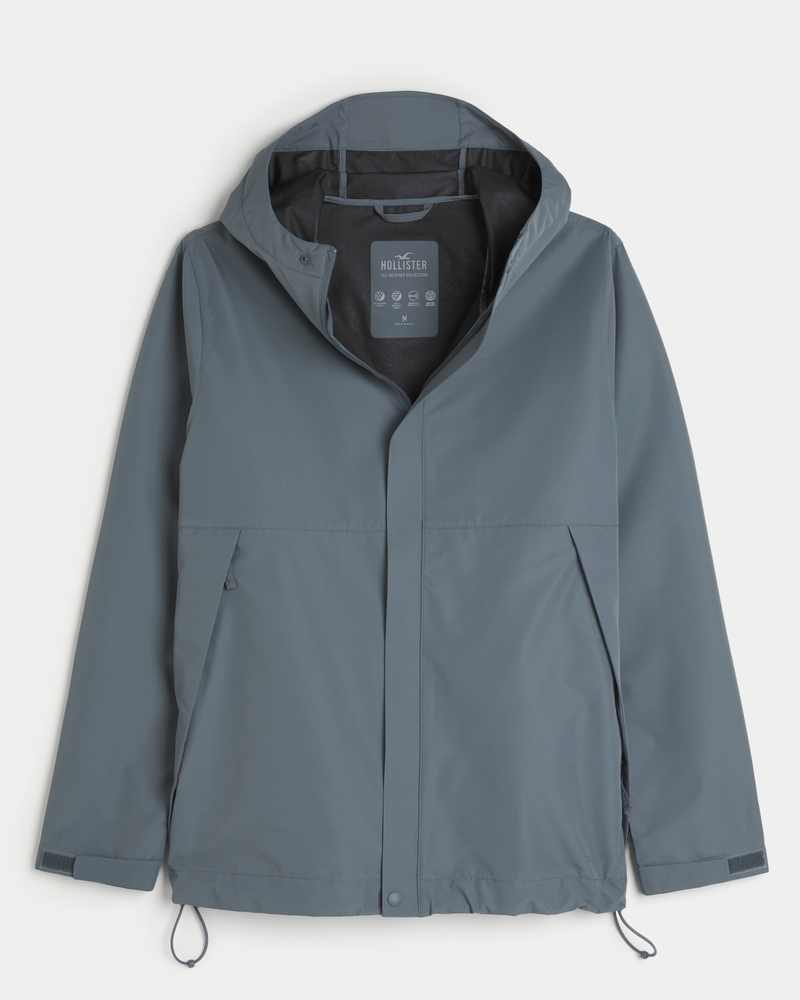 Hollister parka jacket mens best sale