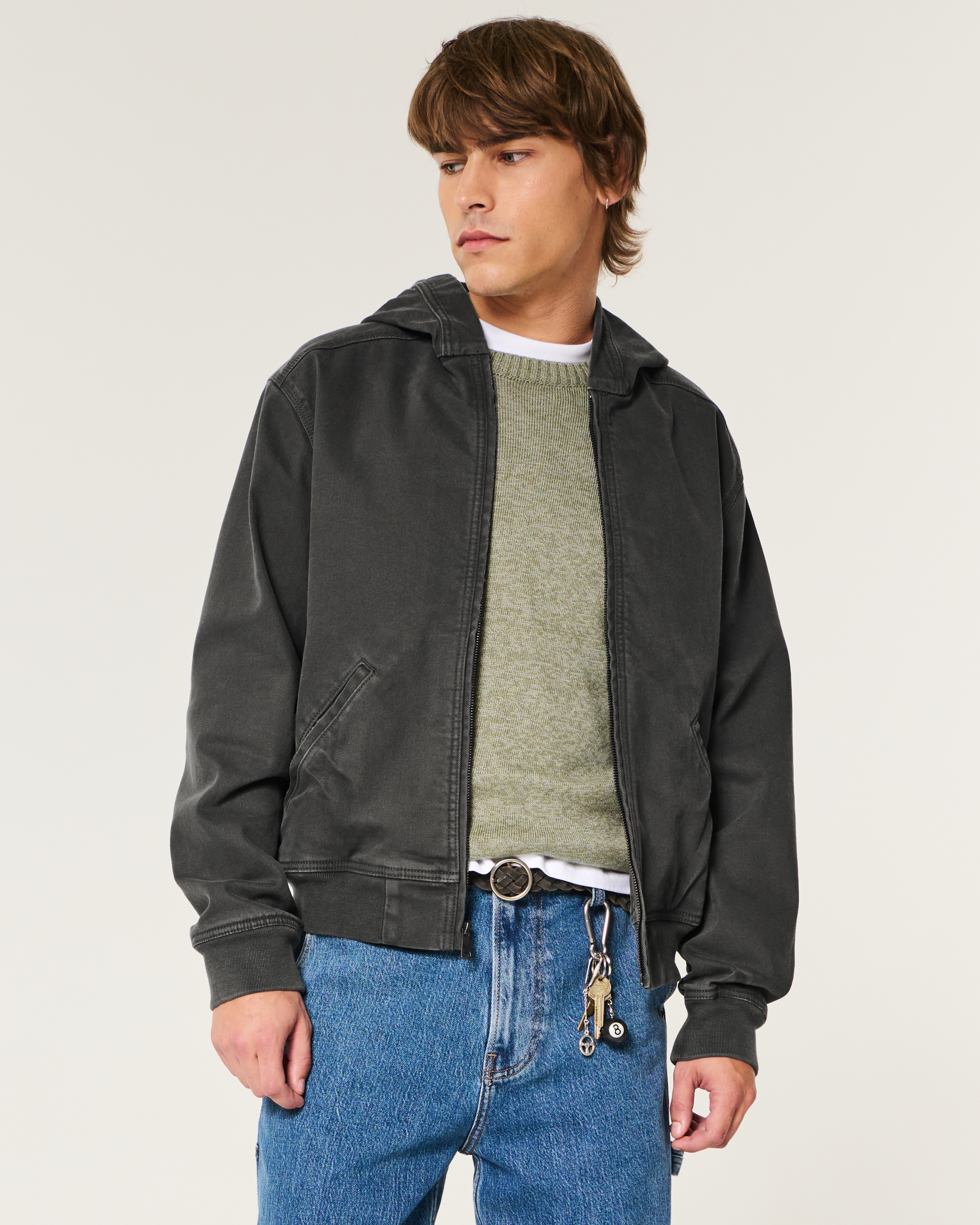 Men's Hooded Zip-Up Jacket | Men's Clearance | HollisterCo.com