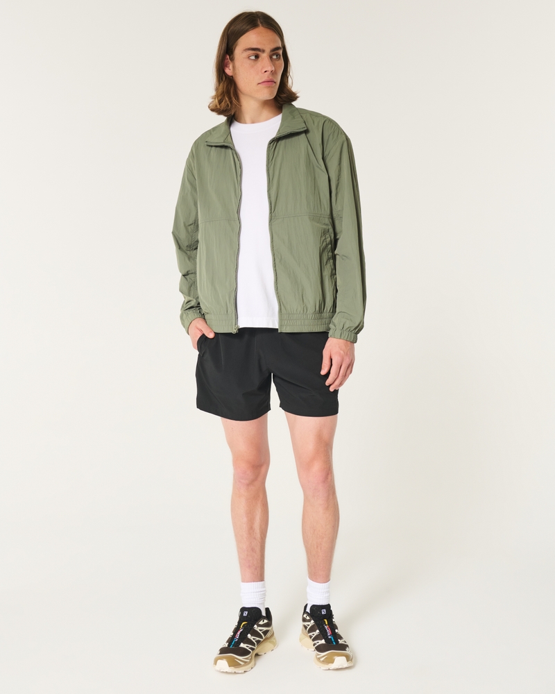 Zip-Up Nylon Jacket