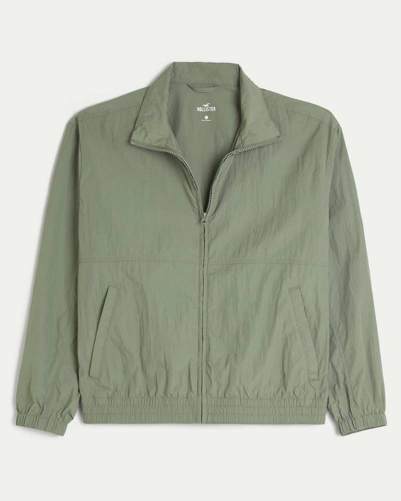 Zip-Up Nylon Jacket