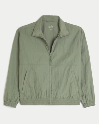 Hollister full zip windbreaker outlet