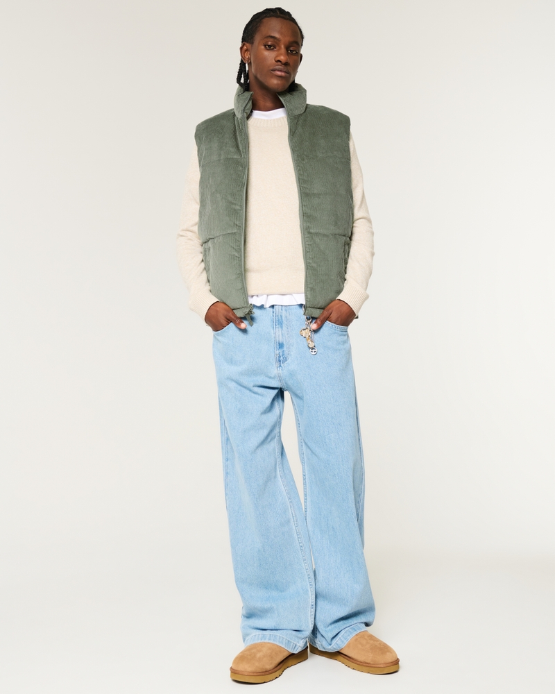 Reversible Corduroy Puffer Vest