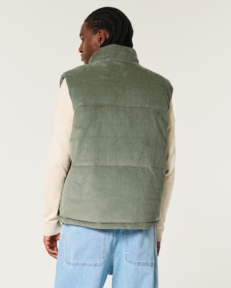 Reversible Corduroy Puffer Vest