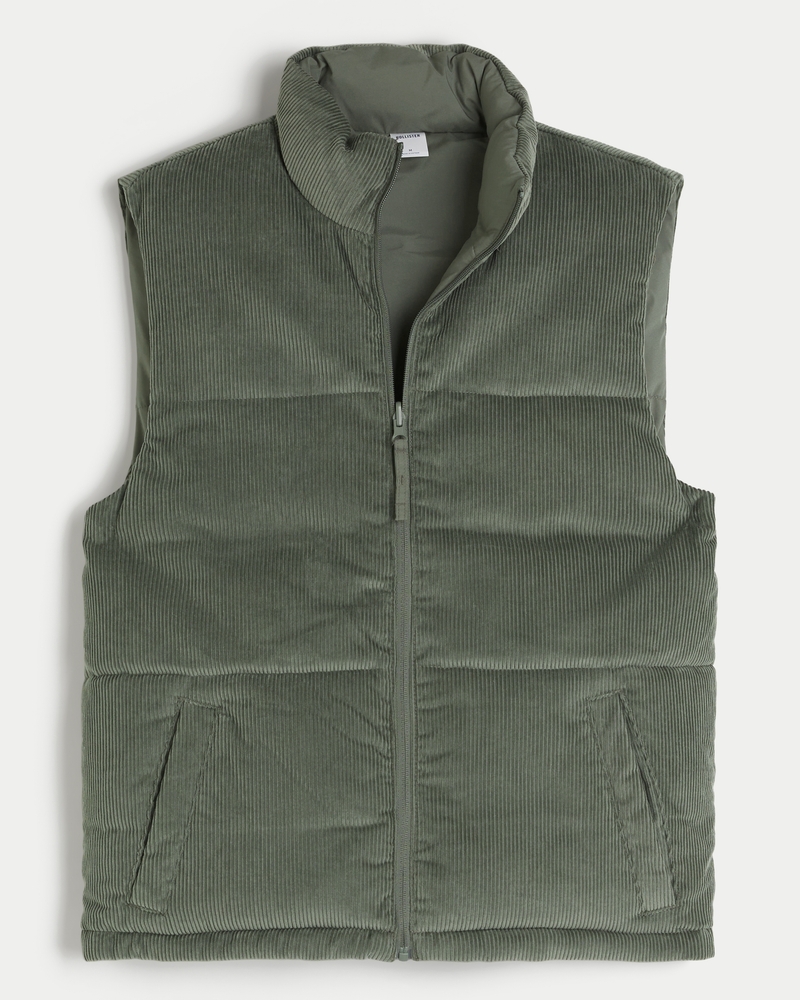 Reversible Corduroy Puffer Vest