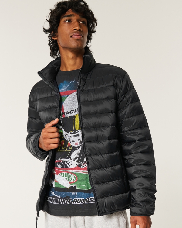 Black hollister coat deals