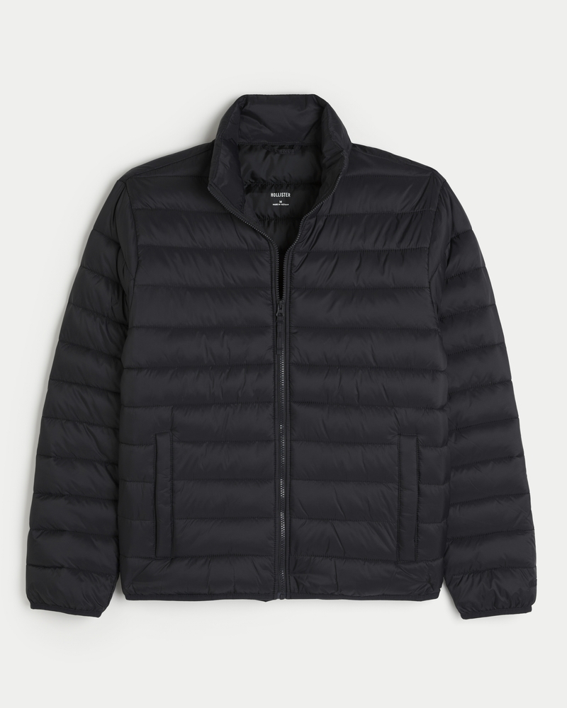 Lightweight hooded puffer jacket hollister online